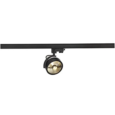 Imagen de SLV Negro trifásico KALU Track, Foco led, proyector, luminaria de Techo, Sistema Carril, iluminación Interior / GU10 75 W