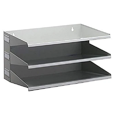 Imagen de Durable 335910 Estante de clasificación (con 3 estantes), para mesa o pared, gris