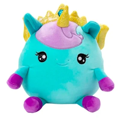 Imagen de SquishPets Medium Peluche GALUPY Rainbow Unicorn Zoey, Unicornio 19cm con alas, Corona y Cuerno de Purpurina, para abrazar Jugar