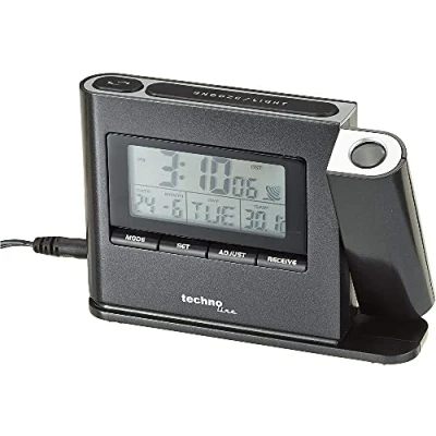 Imagen de Technoline Wt 519 Despertador con Proyector de Hora, color gris Metálico