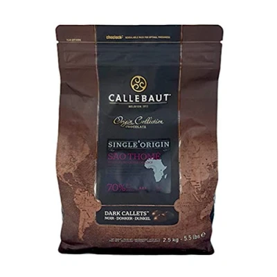 Imagen de Callebaut Colección Origen Sao Thomé 70% pepitas de Chocolate Negro (callets) 2,5kg
