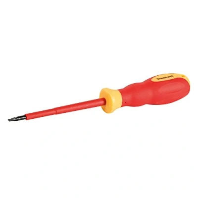 Imagen de Silverline Tools 716610 Destornillador Plano Engomado para Electricistas VDE, 0.8 mm x 4 100
