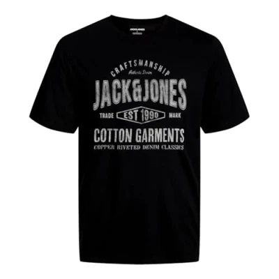Imagen de Jack &amp; Jones Camiseta estampada, Hombre, Talla: Small, Schwarz
