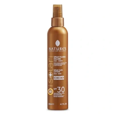 Imagen de Nature&#039;s Protector solar con spray transparente SPF 30, protección corporal, rápida absorción, resistente al agua, 200 ml