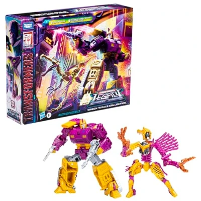 Imagen de Transformers Generations Legacy Wreck ‘N Rule Collection F3080 Comic Universe Impactor y Spindle, 14 cm A Partir de 8 años