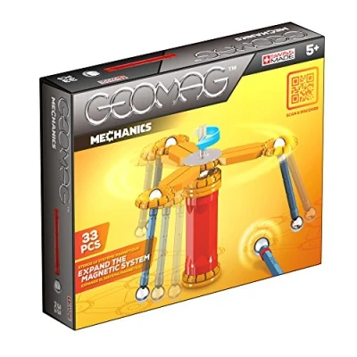 Imagen de Geomag Mechanic Construcciones magnéticas y Juegos educativos, Multicolor, 33 Piezas, 720