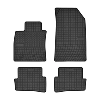 Imagen de DBS Alfombrillas de Coche Goma A Medida para 4 uds. Inodora Antideslizante Contorno Elevado 1765915, Negro