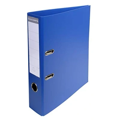 Imagen de Archivador de palanca exacompta carton forrado pvc din a4 colores surtidos lomo 70 mm con compresor
