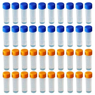 Imagen de Limeow 40 tubos crióricos de plástico 5 ml, ensayo graduados, ensayo,