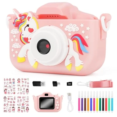 Imagen de 2,0 Pulgadas Camara de Fotos para Niños, MXTIMWAN Cámara Digital Niños con 32G Tarjeta, 1080P HD Selfie Video