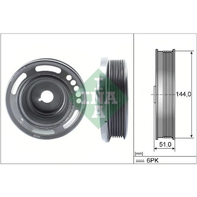 Imagen de INA 544 0168 10 Polea de Cigüeñal 144,00 OPEL: Insignia A Berlina, Sports Tourer, Astra J Tourer