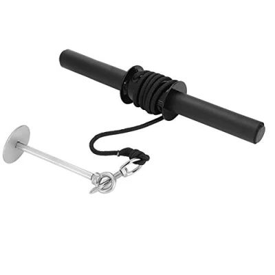 Imagen de Forearm Wrist Curler Exerciser, entrenador de antebrazo con ganchos para pesas, fortalecedor el brazo, entrenamiento fitness