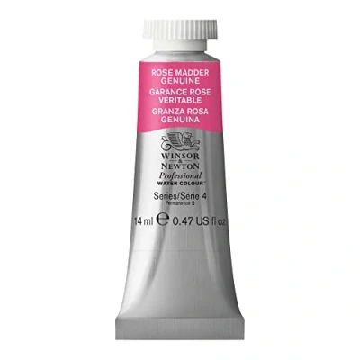 Imagen de Winsor &amp; Newton Acuarela Profesional Pintura de Acuarela, Alta Luminosidad, Resistente a la Luz, Calidad Archivo, Tubo 14 ML, Color Rosa Granza Genuino