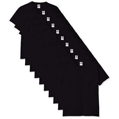 Imagen de Fruit of the Loom Heavy Cotton 10 Pack tee Camiseta, Negro (Black 36), Large (Pack de 10) para Hombre