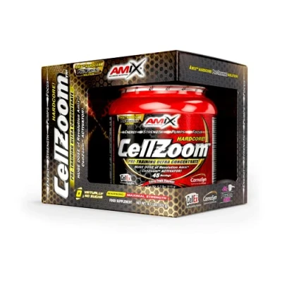 Imagen de AMIX Suplemento Deportivo CellZoom en Formato de 315 g Ayuda a Potenciar la Fuerza Explosiva Contiene Creatina Monohidratada y Cafeína Sabor Azul Frambuesa