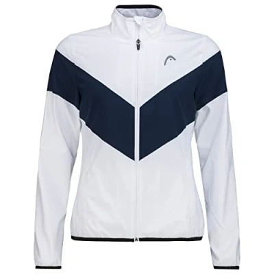 Imagen de HEAD Club 22 Chaqueta de chándal, Blanco/Azul Oscuro, M para Mujer