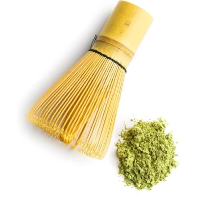 Imagen de Batidor te Matcha, Matcha Kit de 100 púas bambú Para Té verde y bebidas en polvo, Set La Preparación Tradicional Chasen Accesorio Ceremonia Japonés