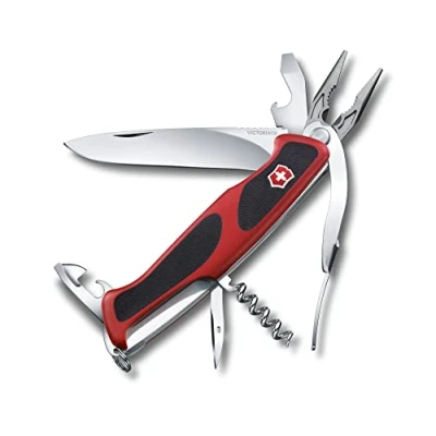Imagen de Victorinox Swiss Army Knife, Ranger Grip 74, Multitool, Navaja Suiza, 14 funciones, Hoja con bloqueo, Alicates de punta combinada