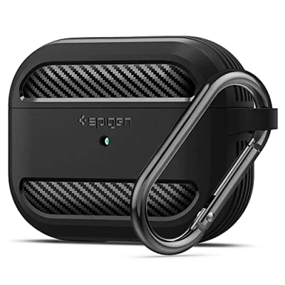 Imagen de Spigen Rugged Armor Case Negro Airpods Pro