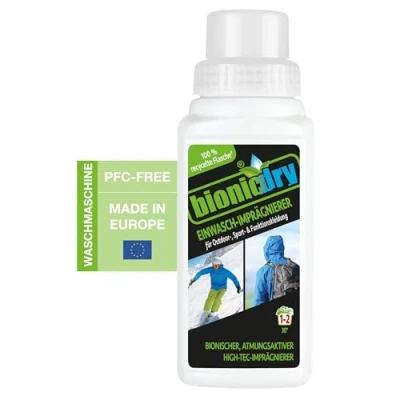 Imagen de bionicdry Impermeabilizador para ropa de exterior, deportiva y funcional