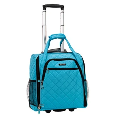 Imagen de Rockland Melrose Maleta de Mano con Ruedas Verticales, Turquoise, Talla única, Verticales