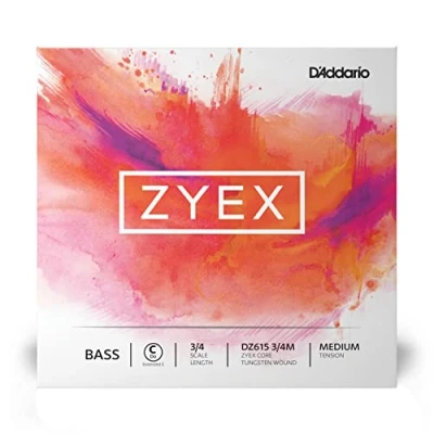 Imagen de D&#039;Addario Zyex Bass Single C (Extended E) String, 3/4 Scale, Medium Tension