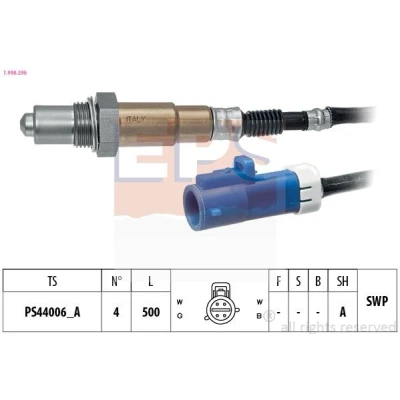 Imagen de EPS 1.998.296 Sonda lambda Made in Italy OE Equivalent térmico, plana, Rosca engrasada FORD: FOCUS 2, Mk1 Hatchback, 3