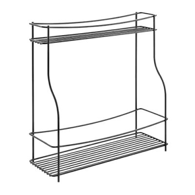 Imagen de Metaltex BALSAMICO LAVA Estante Especiero Vertical. Acabado TOUCHTHERM color Negro. Dimensiones: 35x12x37 cm