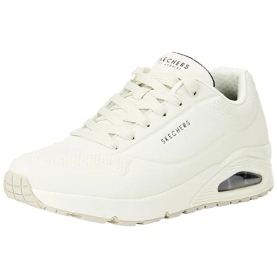 Imagen de Skechers Uno Stand On Air, Zapatillas Hombre, Off White Durabuck Mesh, 41.5 EU