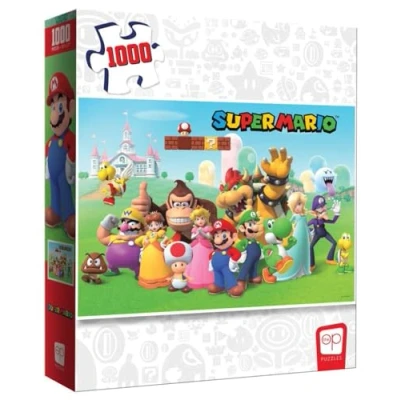 Imagen de USAopoly Super Mario Mushroom Kingdom Puzzle de 1000 Piezas Puzzel, Multicolor (PZ005 735 002200 06)