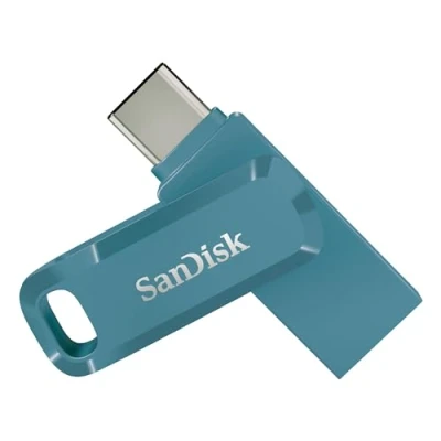 Imagen de SanDisk 256GB Ultra Dual Drive Go, Memoria Flash con Conectores USB Type C y A Reversibles, hasta 400 MB/s para Smartphones, tabletas, Macs Ordenadores , Absinthe Green