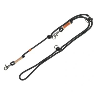 Imagen de TRIXIE Correa para Perros BE Nordic V Line S M, 2,00 m de diámetro 8 mm en Negro/Arena, Ajustable con Encanto nórdico, pequeños y medianos 17225