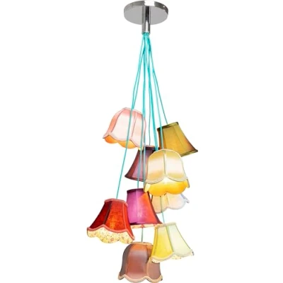 Imagen de Kare Design Saloon Lampara Colgante Salone Fiori, Multicolor, 116x60x60cm