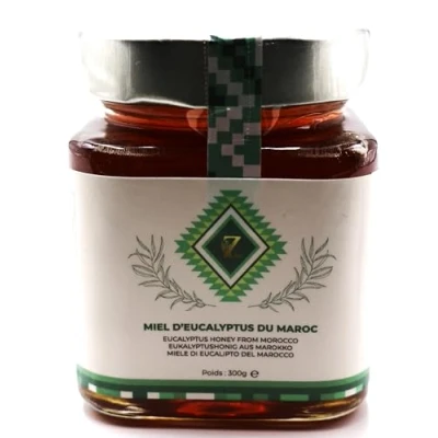 Imagen de miel de eucalipto Marruecos 300g, 100% natural, Cosechado en la región Souss Massa Draa, una rara y única