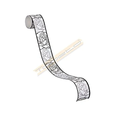 Imagen de A.S. Création cenefa autoadhesivo Stick Ups gris negro blanco 5,00 m x 0,05 905024
