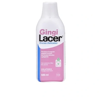 Imagen de LACER GINGI Colutorio 500ml, Enjuague Bucal Diario, Reduce el Sangrado Gingival, óptimo para Gengivitis y la Periodontitis, Sabor a Menta, Con Fluor, Antibacteriano Anticaries