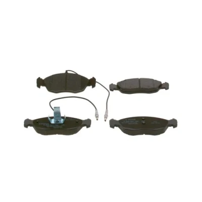 Imagen de BOSCH 0 986 461 764 Juego de pastillas freno Low Metallic con sensor desgaste incorporado Chapa antichirridos, clip émbolo