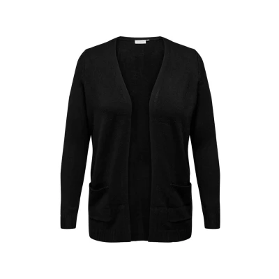Imagen de ONLY Carmakoma Caresly OPEN Chaqueta de punto, Mujer, Talla: L 50/52, Black
