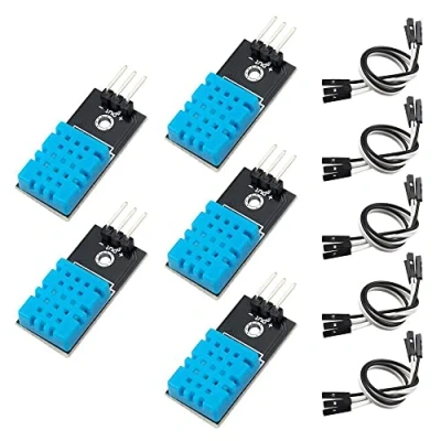 Imagen de Fasizi 5 módulos digitales de sensor temperatura y humedad para Arduino Raspberry Pi 2 3