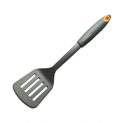 Imagen de Fackelmann Soft Espátula Cocina con Ranuras, Paleta Universal, Nylon Resistente hasta 230ºC y Mango Suave, Ergonómico Antideslizante, 31x8 cm, 1 ud.