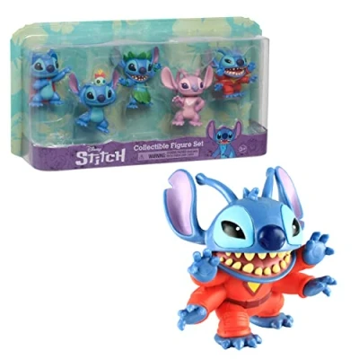Imagen de Stitch Disney, Estuche de 5 Figuras, 7,5 cm, Juguetes para niños a Partir 3 años, GIOCHI PREZIOSI, TTC16