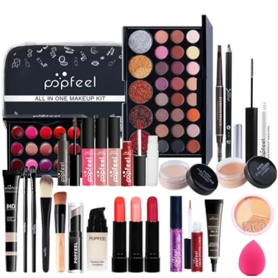 Imagen de CHSEEO Paleta de Maquillaje Set Sombras Ojos, Juego Kit para Mujeres y Niñas Caja Regalo Cosméticos #4