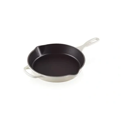 Imagen de Le Creuset Sartén skillet alta de hierro fundido, 26 cm, 2 litros, Meringue, 20187267160422