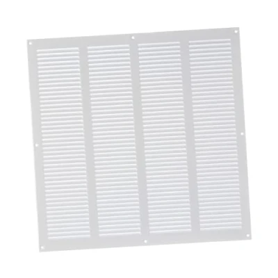 Imagen de Rejilla de ventilación 400 x mm, Color Blanco con protección contra Insectos, metálica