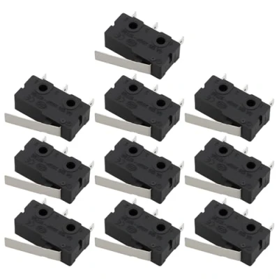Imagen de OTOTEC 10X Microinterruptor de Límite 3 Pines 5 A 125/250 V Tipo Palanca para Equipos Electrónicos KW11 3Z