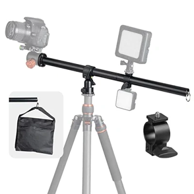 Imagen de TARION Brazo de extensión para trípode Columna Central Horizontal Pluma Extensor 12.6 &quot;Cerradura giratoria aleación Aluminio 360 con Bolsa Arena contrapeso