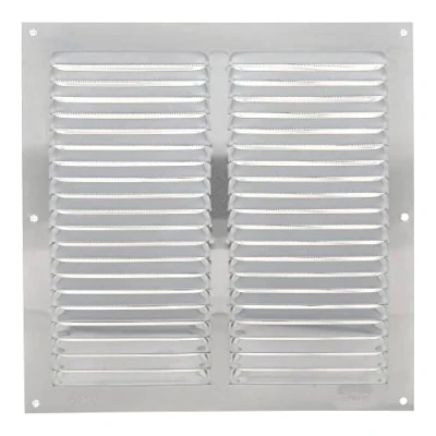 Imagen de Amig Rejilla Cuadrada de Aluminio con Mosquitera Rejillas ventilación para salida aire Ideal techo cocina y baño Medidas: 250 X MM Color: Plateado