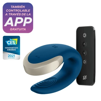 Imagen de Satisfyer Double Love Azul