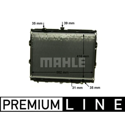 Imagen de MAHLE ORIGINAL CR 1319 000P Radiador, refrigeración del motor para vehículos con/sin climatización 610 440 26 Aletas soldadas