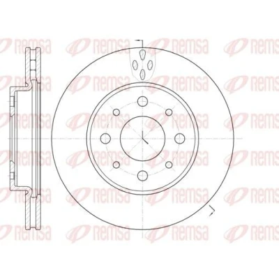 Imagen de REMSA 6745.10 Disco de freno Eje delantero 240,5, 240,5 20 4 ventilado FIAT: 500 Hatchback, Panda II C Cabrio, FORD: KA Hatchback